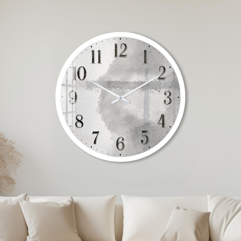 Silver Concrete Texture with white frame
