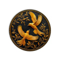 Twin Golden Swallows product shot on white background
