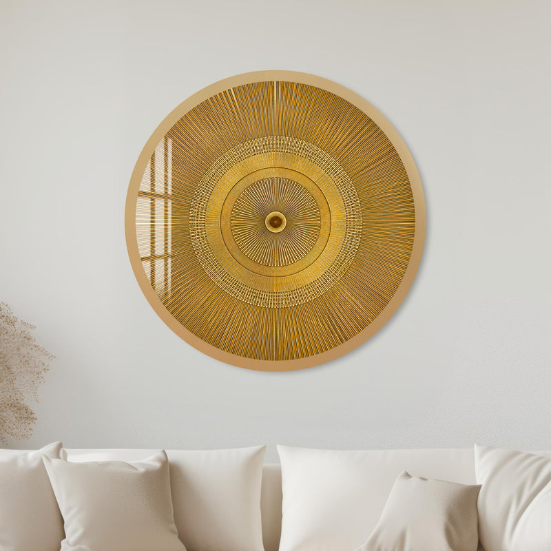 Golden Ray Disc with gold frame