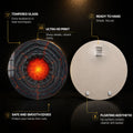 Molten Core — tempered glass, ultra HD print, ready to hang