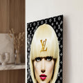 Artronauts Glass Print Golden Fashion Icon Glass Wall Art