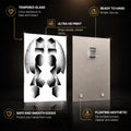 Mirrored Forms — tempered glass, ultra HD print, ready to hang