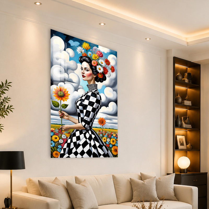Checkered Floral Muse lifestyle view