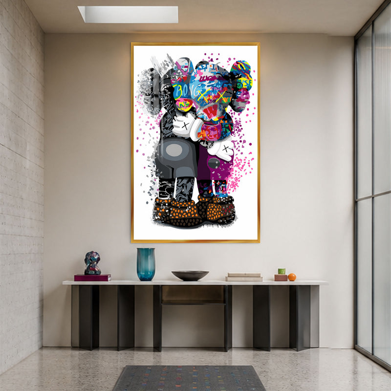 Graffiti Companions with gold frame