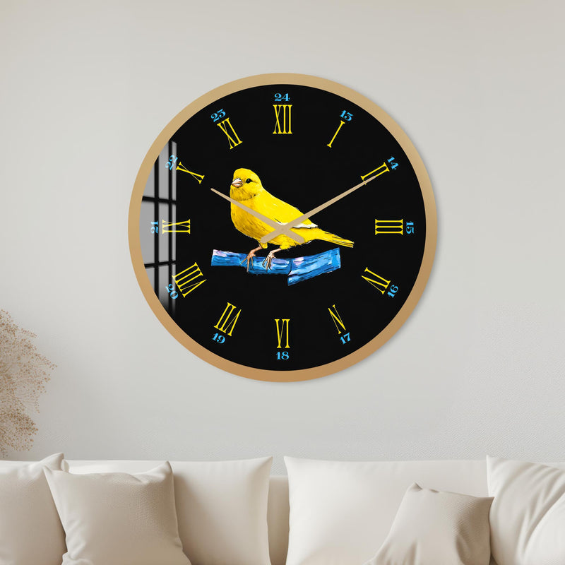 Canary Roman Numeral with gold frame