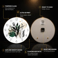 Emerald Botanical — tempered glass, ultra HD print, ready to hang
