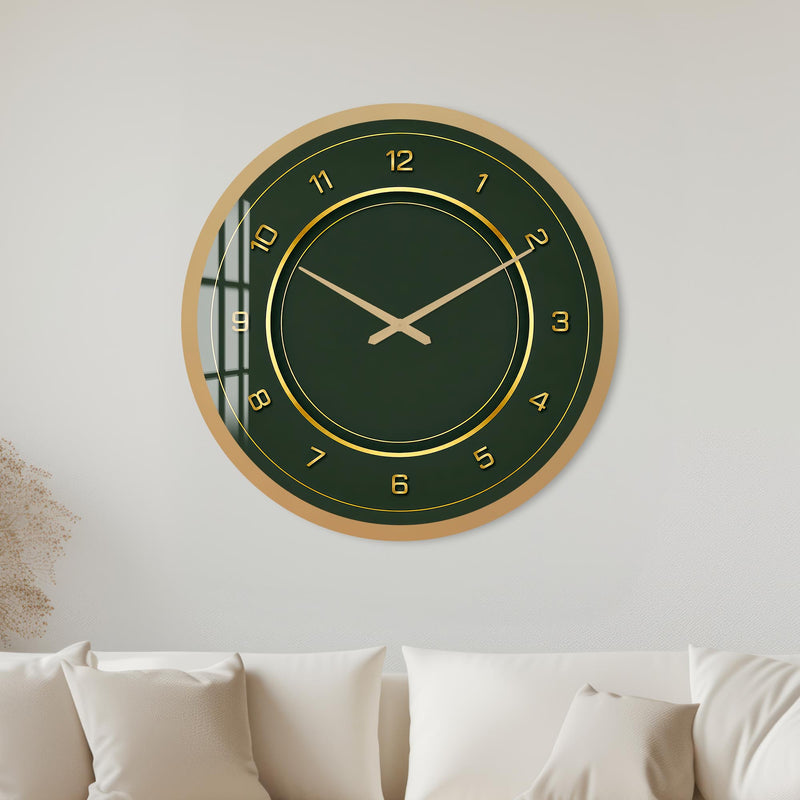 Emerald Gold Elegance with gold frame