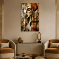 Artronauts Glass Print Geometric Saxophone Player Glass Wall Art
