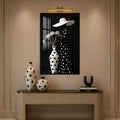 Polka Dot Elegance with black frame