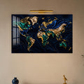 Gilded World Map lifestyle view