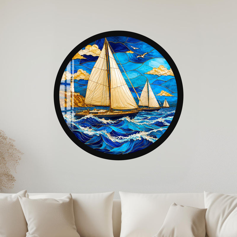 Golden Sails with black frame