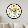 Abstract Botanical Face with black frame