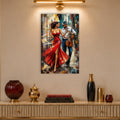 Red Dress Serenade with black frame