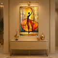 Golden Dancer with gold frame