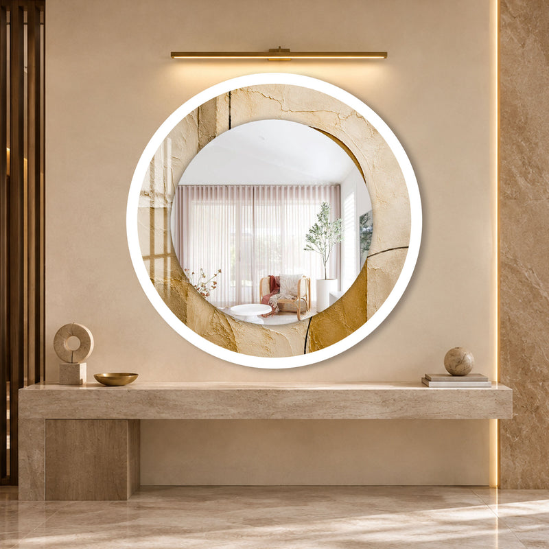 Gilded Earth with white frame