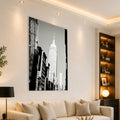 Artronauts Glass Print Empire State Monochrome Glass Wall Art