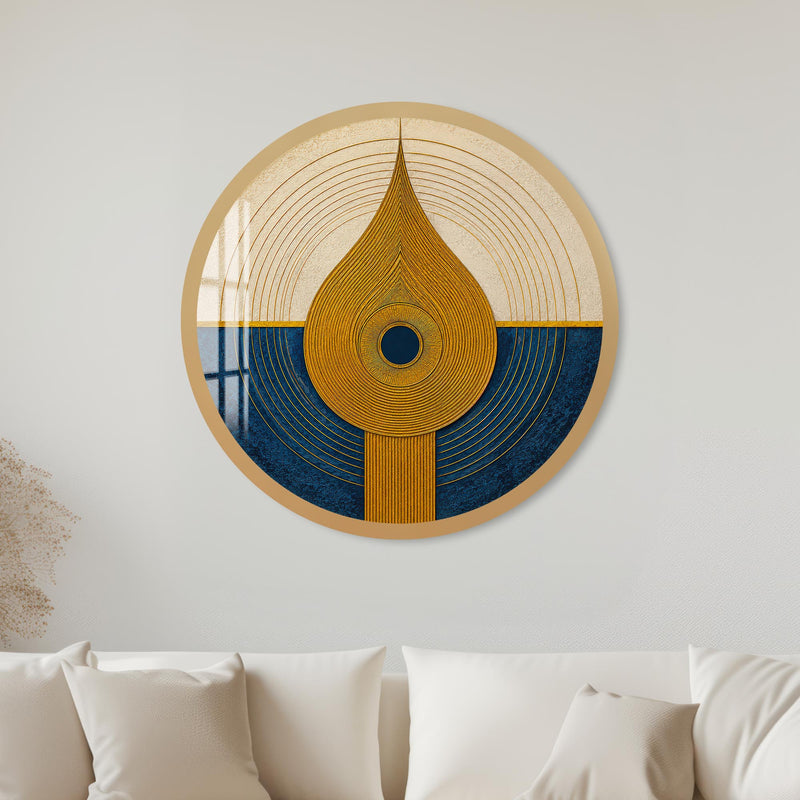 Golden Flame Horizon with gold frame