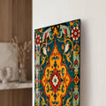 Artronauts Glass Print Emerald Floral Medallion Glass Wall Art