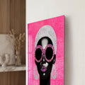 Artronauts Glass Print Pink Crystal Diva Glass Wall Art