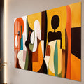 Sunlit Abstract Figures close-up angled detail