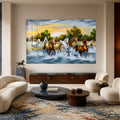 Horses Running Through Water lifestyle view