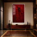 Crimson Jazz with white frame