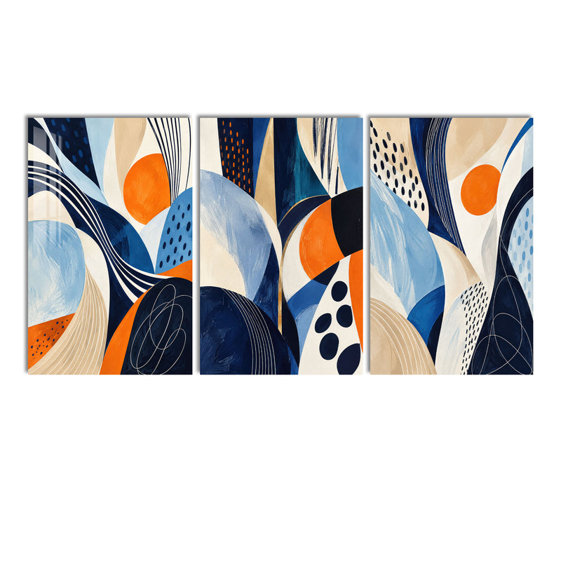 Blue Orange Abstract lifestyle view