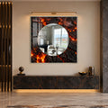 Molten Lava Glow with white frame