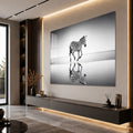 Reflecting Running Zebra angled lifestyle view