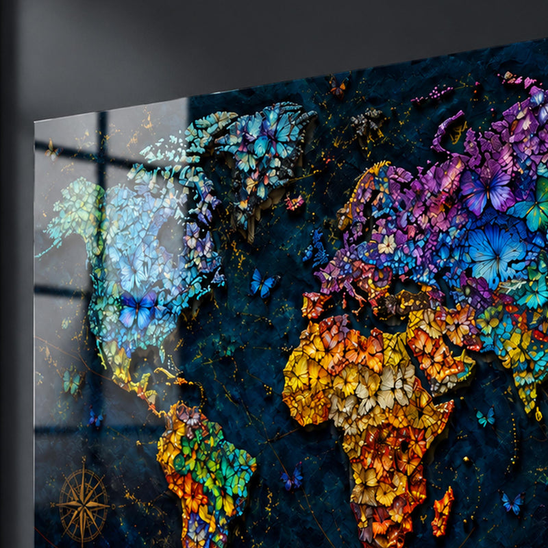 Butterfly World Map lifestyle view