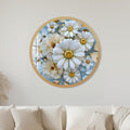 Golden Daisy Garden with gold frame