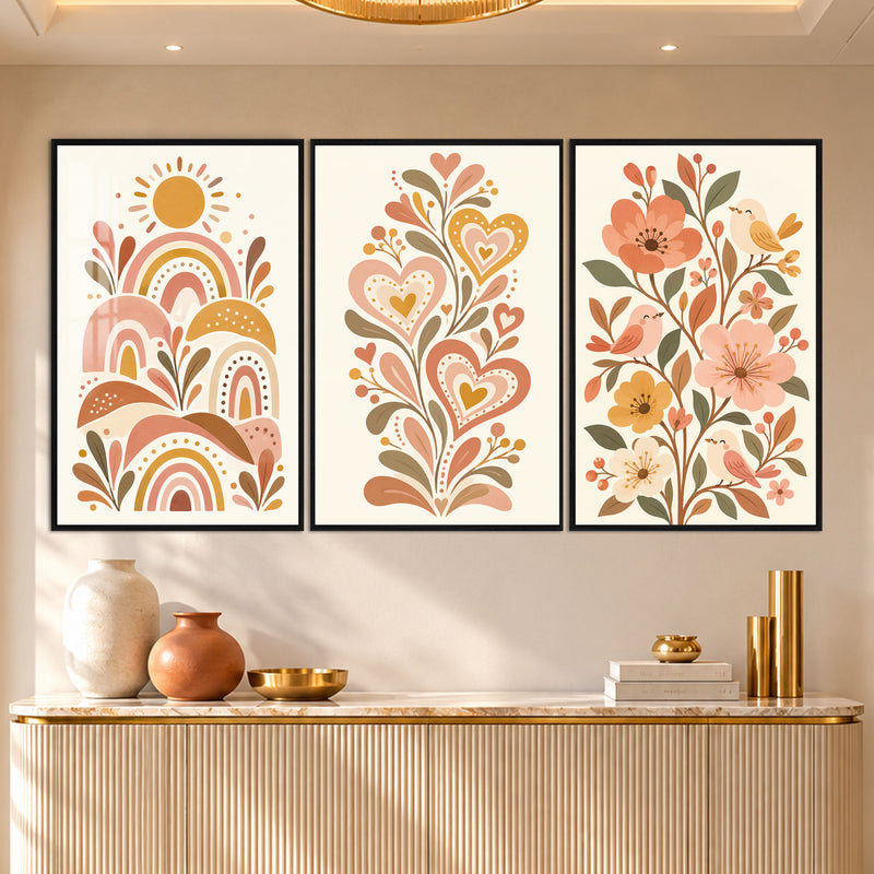Bohemian Sunshine with black frame