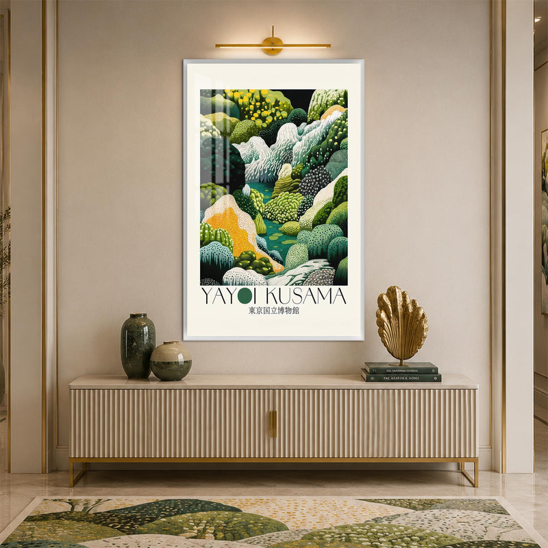 Enchanted Moss Garden with white frame