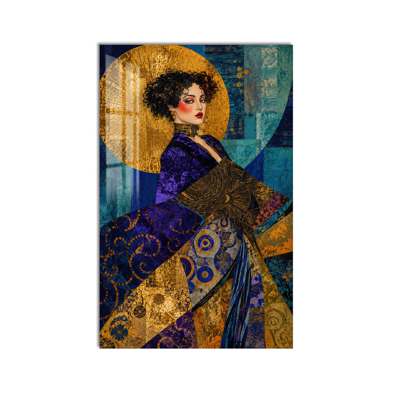 Artronauts Glass Print Golden Muse Glass Wall Art