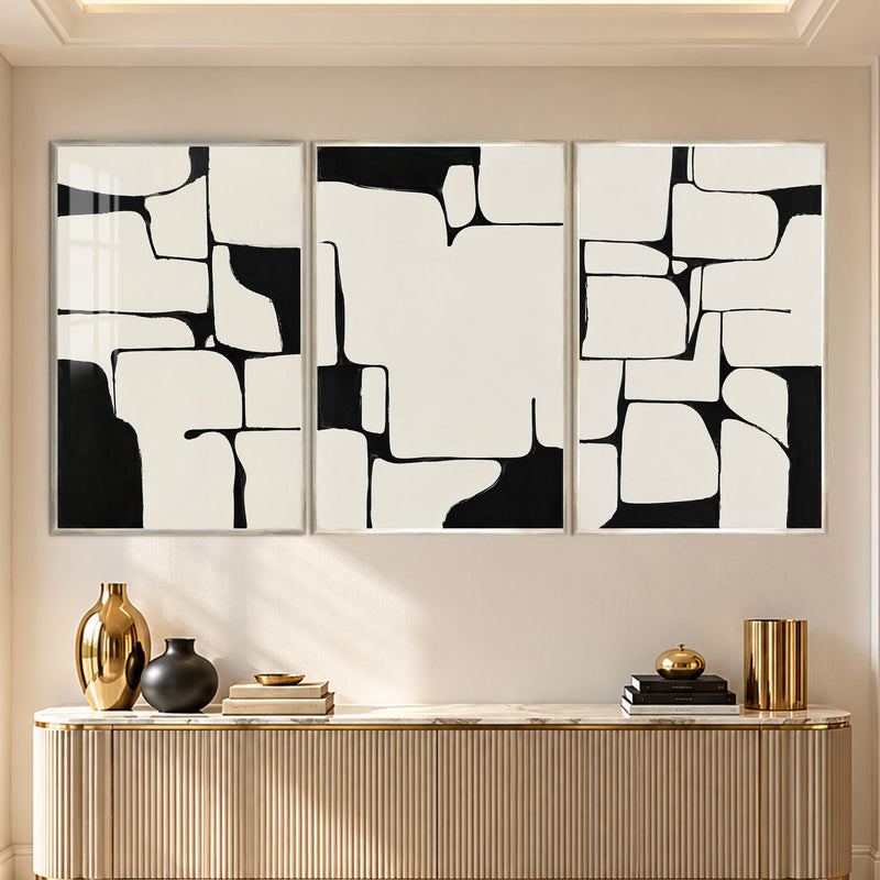 Abstract Balance with silver frame