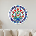 Ottoman Tulip Garden with white frame
