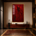 Crimson Jazz with gold frame