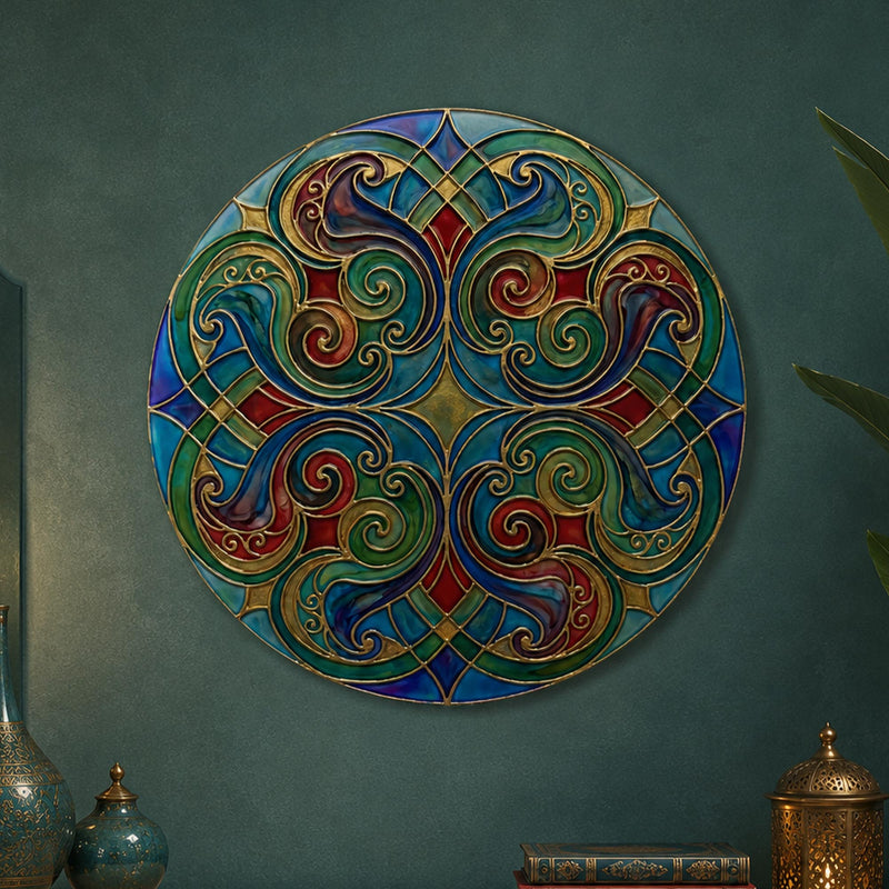 Art Nouveau Enamel Scrollwork lifestyle view