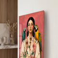 Artronauts Glass Print Parrot Garden Portrait Glass Wall Art