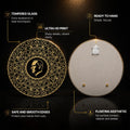 Gold Silhouette Portrait Medallion — tempered glass, ultra HD print, ready to hang
