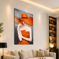 Lady in Orange angled lifestyle view