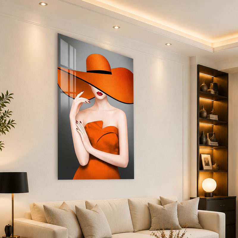 Lady in Orange angled lifestyle view