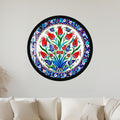 Ottoman Tulip Garden with black frame