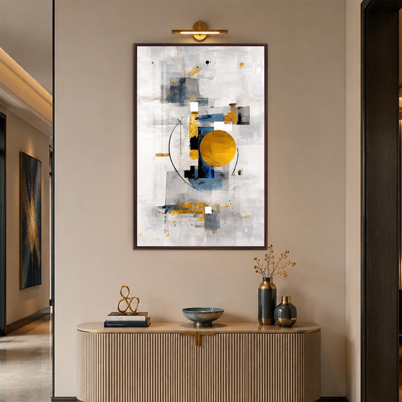 Golden Eclipse with walnut frame