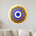 Royal Blue Evil Eye with white frame