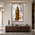 Golden Big Ben with black frame