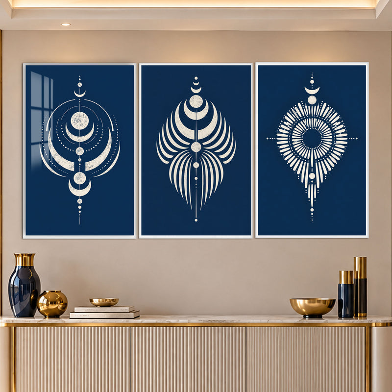 Celestial Moon with white frame