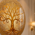 Golden Swirl Celtic Tree lifestyle view