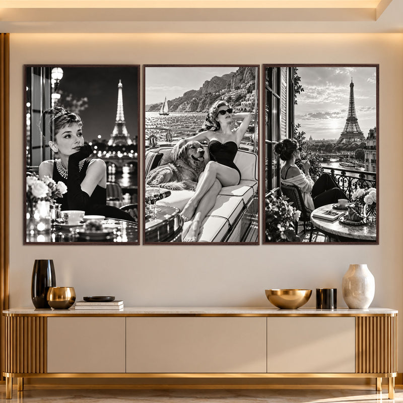 Riviera Paris Glamour with walnut frame
