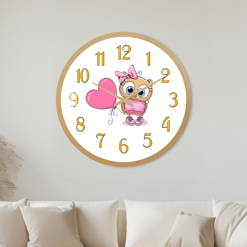 Sweetheart Owl with gold frame